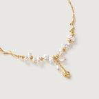 Floriography Keshi Pearl Branch Necklace
