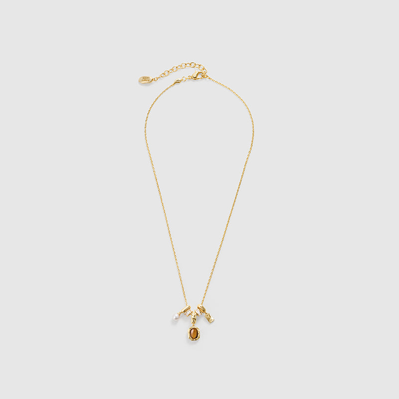 Tiger’s Eye Charm Necklace