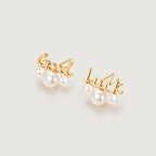 Good Luck Pearl Drop Earrings