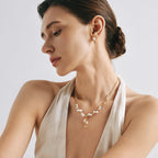Floriography Keshi Pearl Branch Necklace