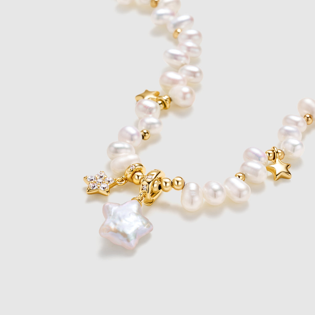 Starlight Irregular Pearl Necklace