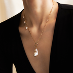 Custom Baroque Pearl Pendant Necklace