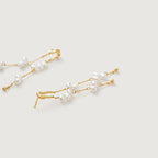 Radiant Coastal Strand Pearl Earrings