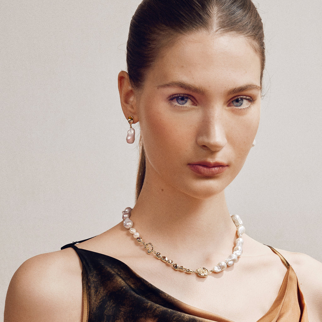 Aurora Baroque Pearl Earrings
