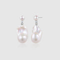 Lotus Baroque Pearl Earrings