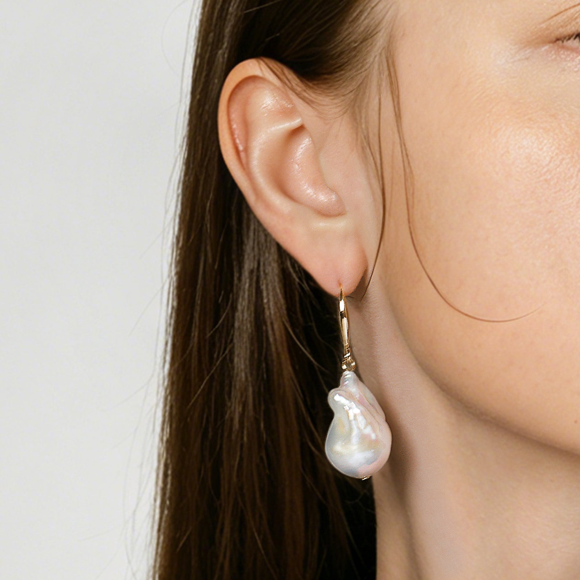 Breaking Dawn Baroque Pearl Earrings