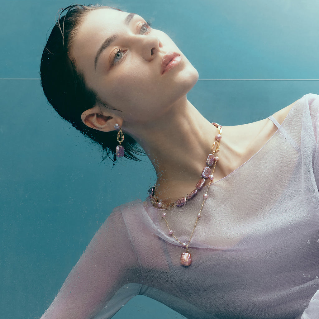 Sea Treasure Baroque Pearl Collar Necklace