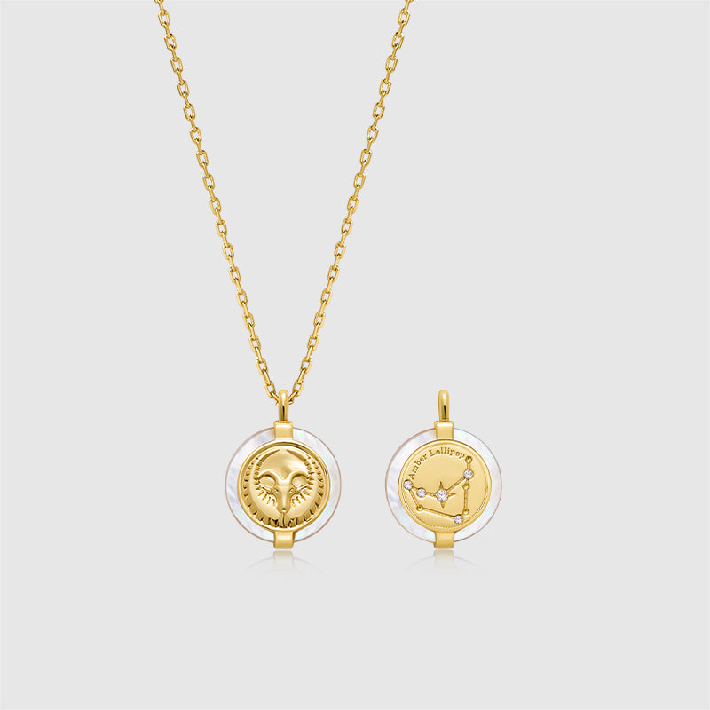 Zodiac Stellar Mother of Pearl Necklace