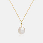 Button Pearl Necklace