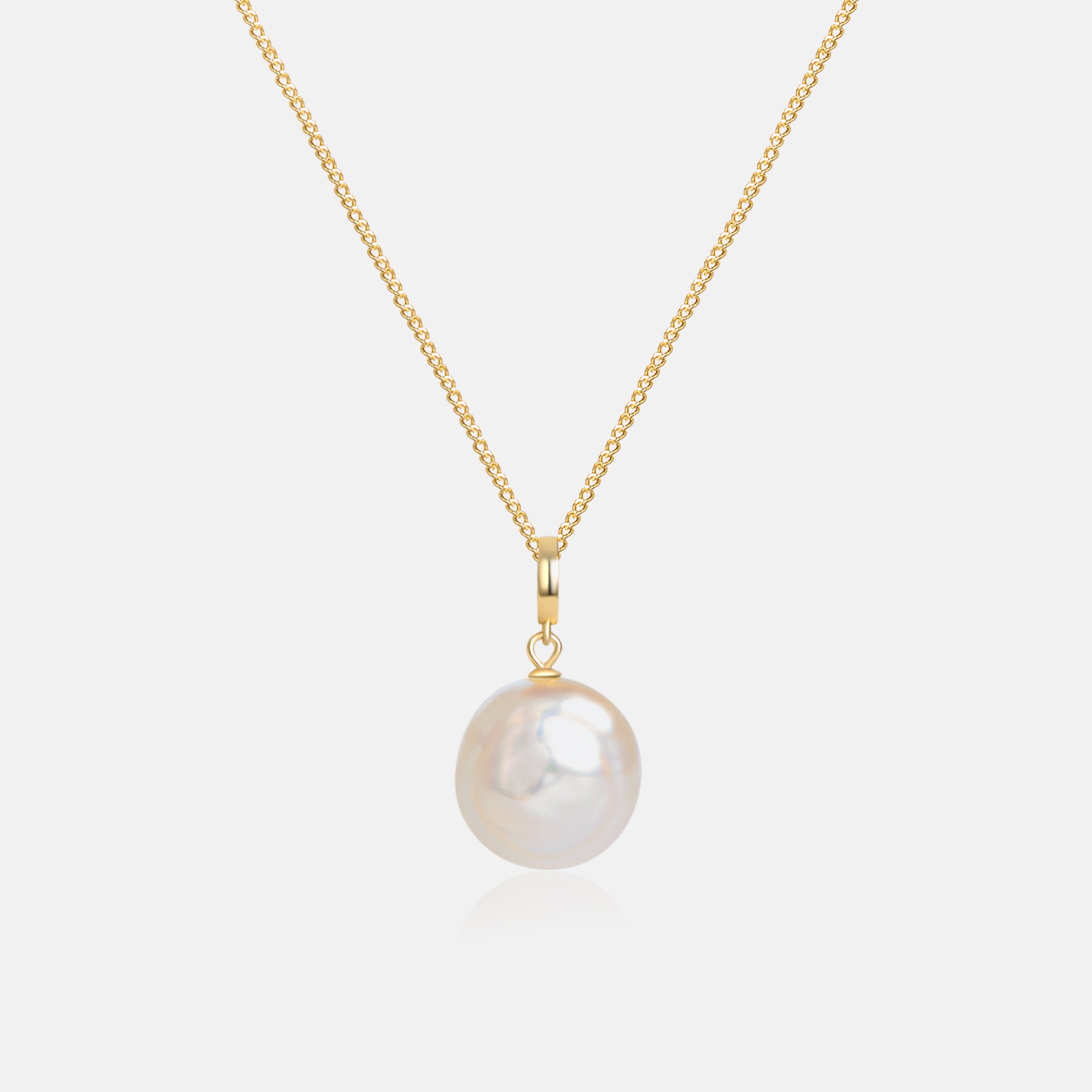 Button Pearl Necklace