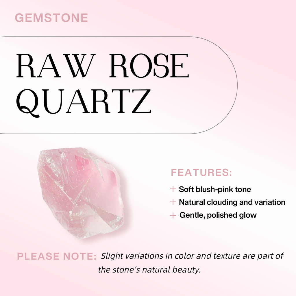 Raw Rose Quartz Necklace