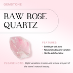 Raw Rose Quartz Necklace