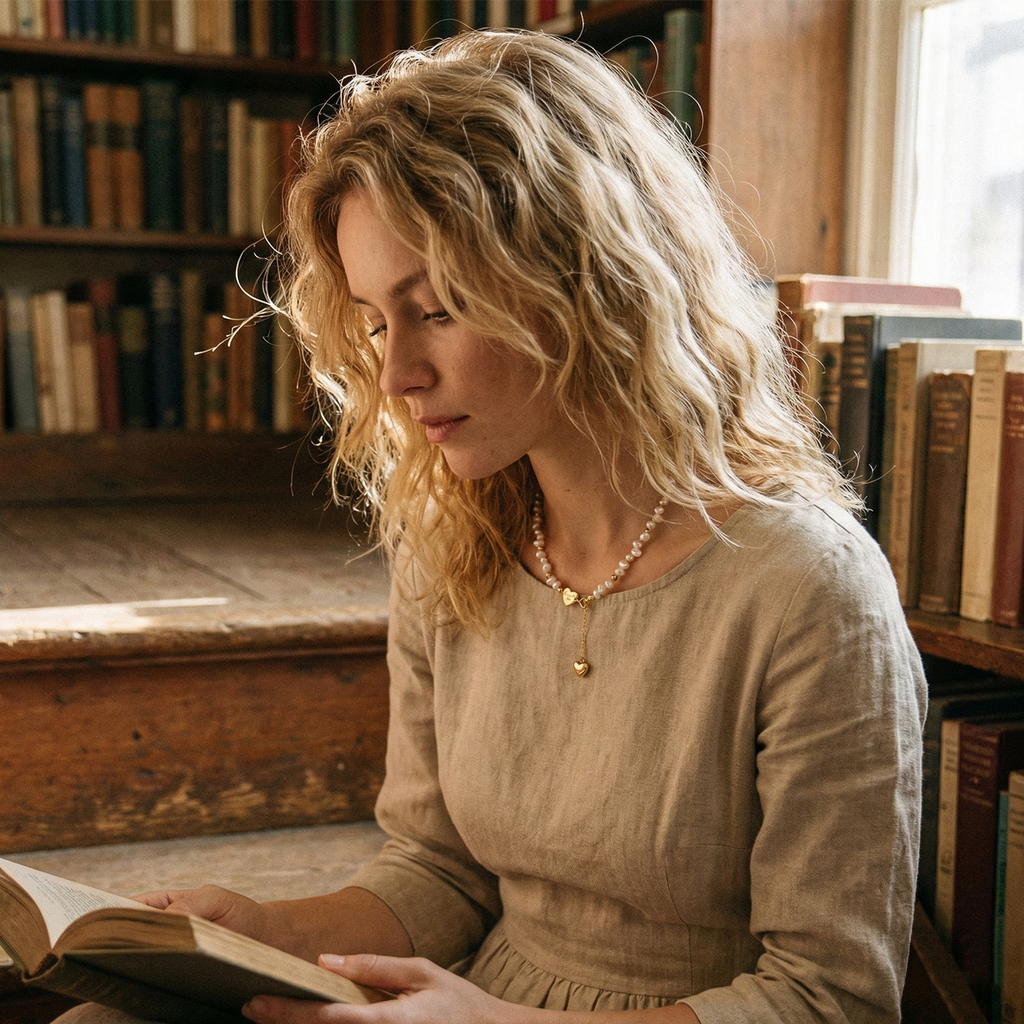 Lucky Heart Pearl Necklace