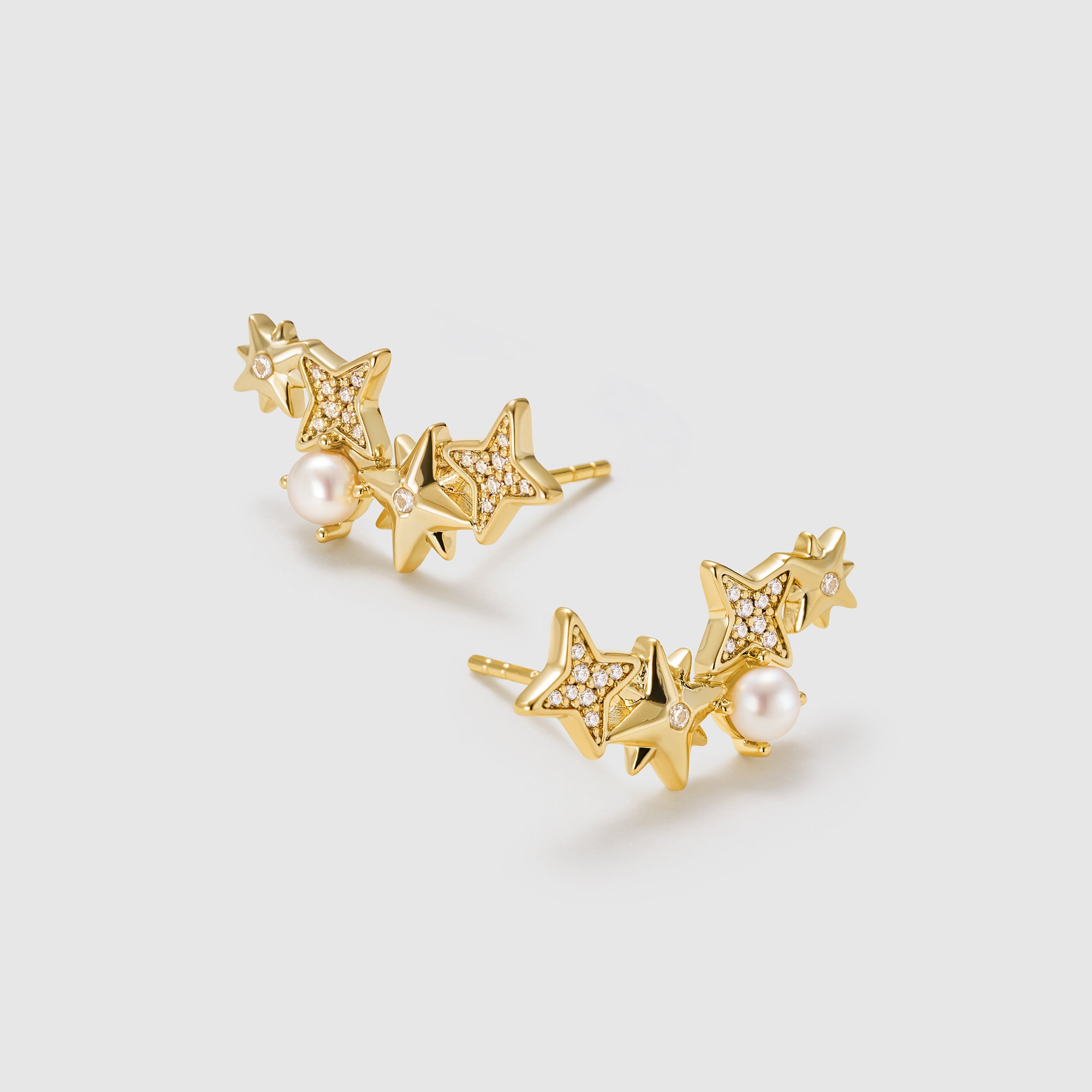 Polaris Pearl Stud Earrings