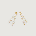Radiant Coastal Strand Pearl Earrings