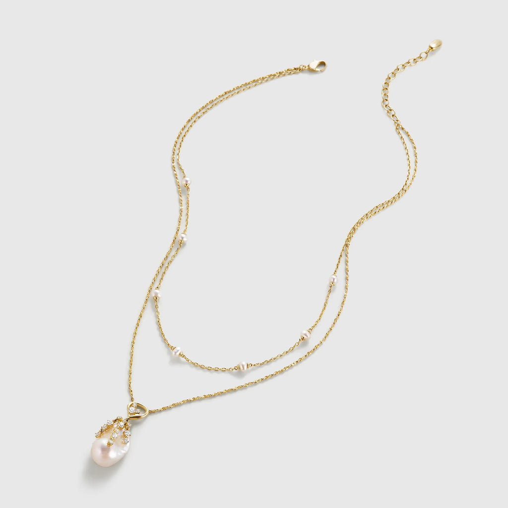Drift Sand Baroque Pearl Layer Necklace
