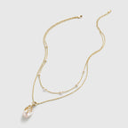 Drift Sand Baroque Pearl Layer Necklace