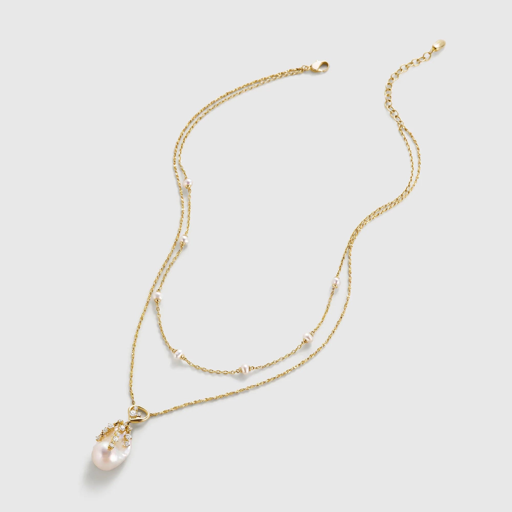 Drift Sand Baroque Pearl Layer Necklace