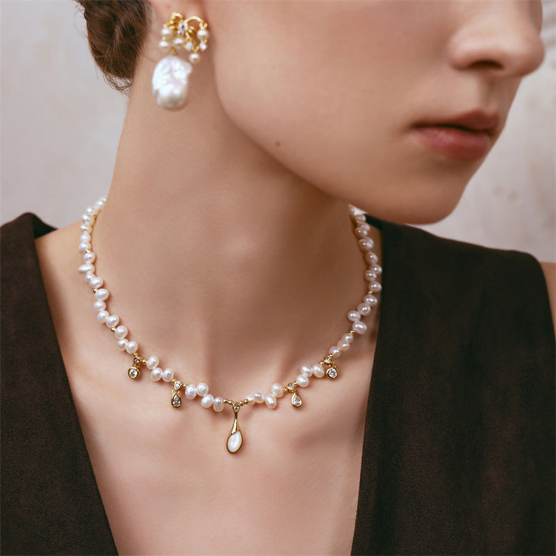 Champagne Moment Pearl Necklace