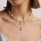 Raw Aquamarine Necklace
