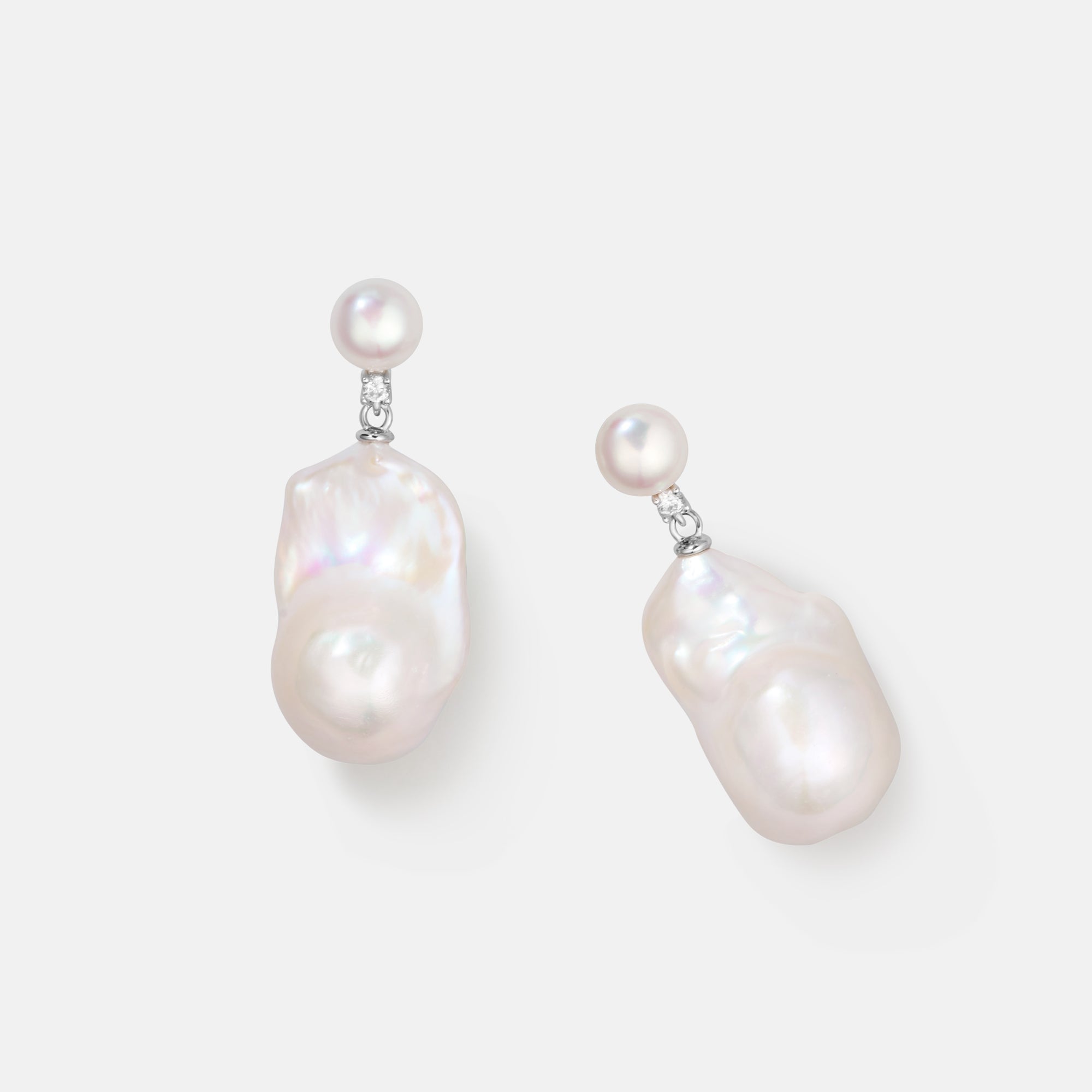 Lotus Baroque Pearl Earrings