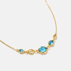 Blue Topaz Multi-Stone Necklace