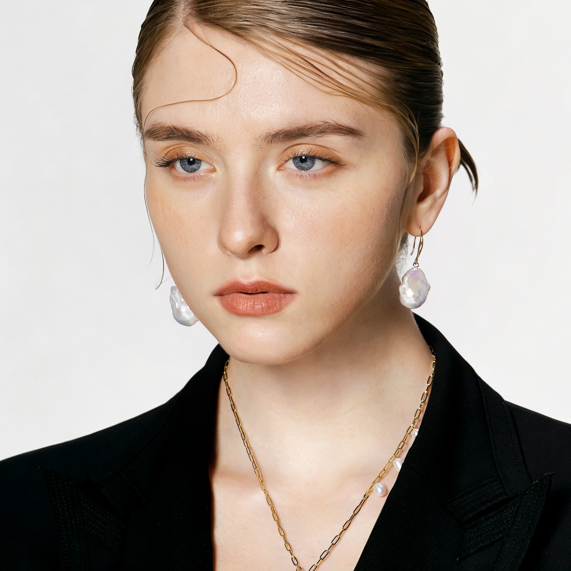 Breaking Dawn Baroque Pearl Earrings