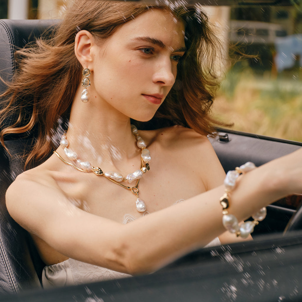Sea Breeze Baroque Pearl Bracelet