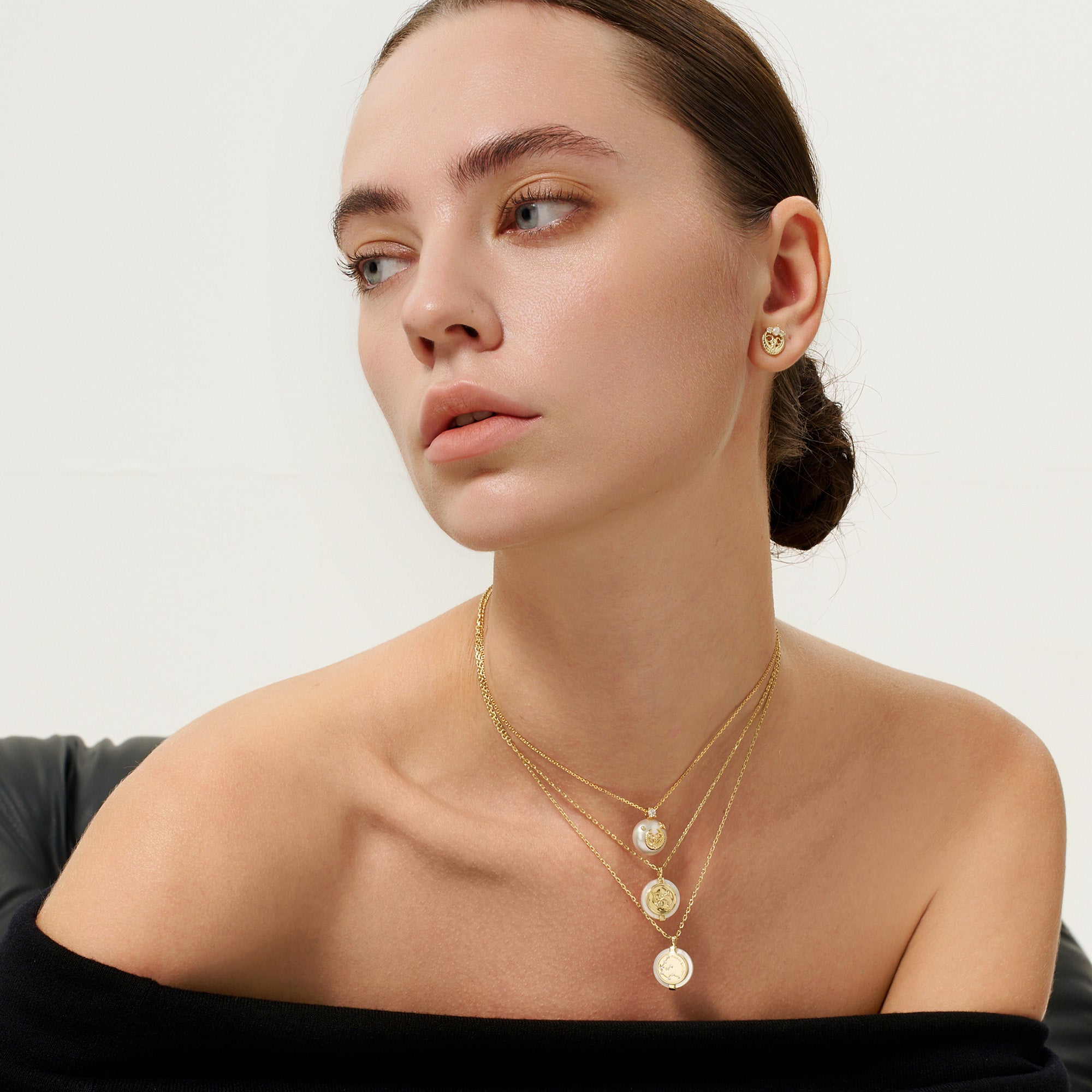 Stellar Zodiac Pearl Earrings