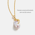 Cat Baroque Pearl Necklace