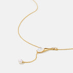 Champagne Moment Teardrop Pendant Necklace