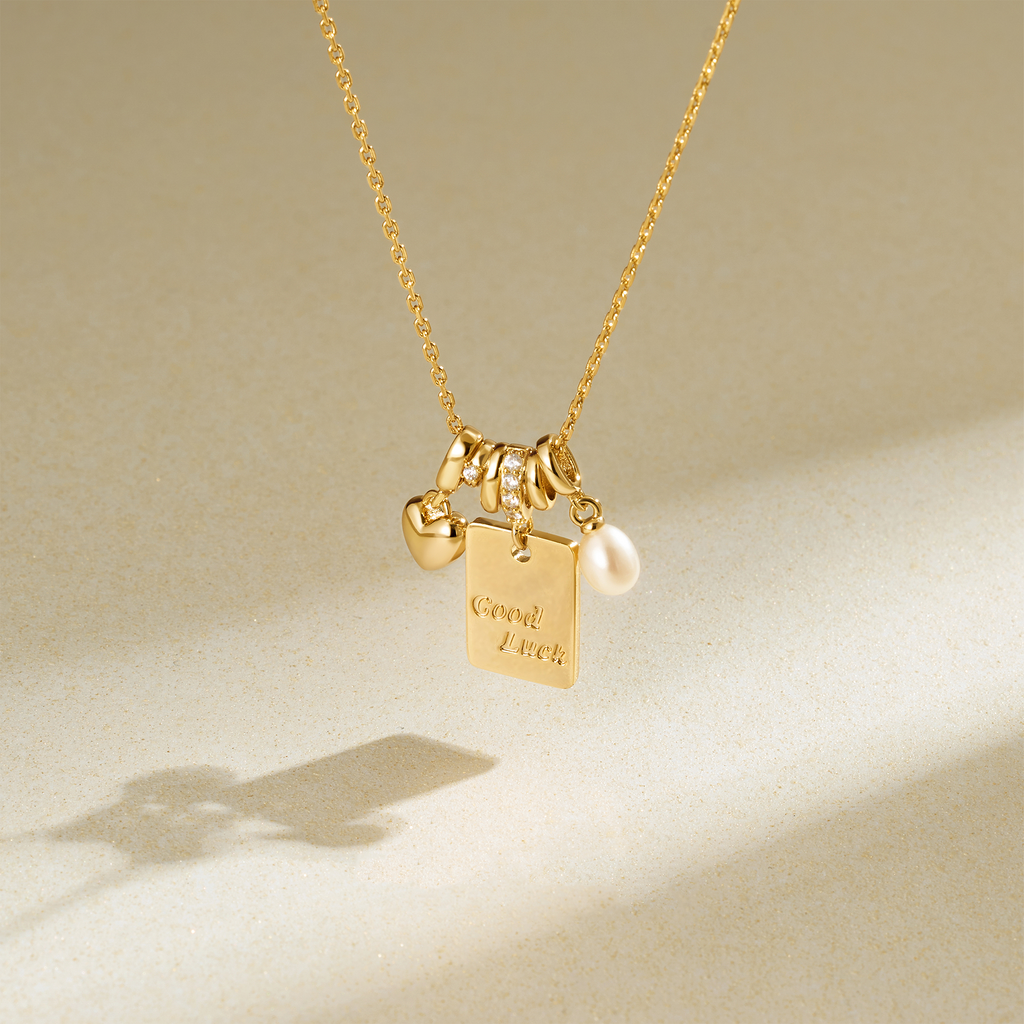 Personalized Lucky & Love Necklace