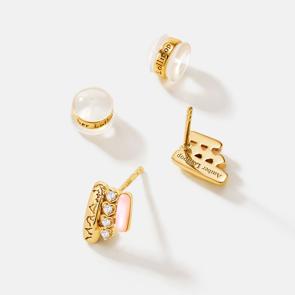 Pink Mother of Pearl Earrings