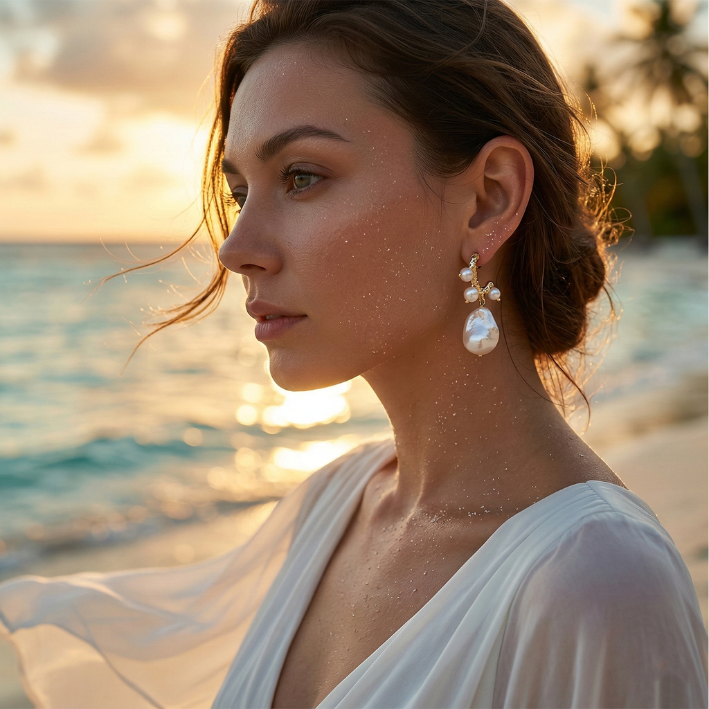 Waltz Baroque Pearl Earrings