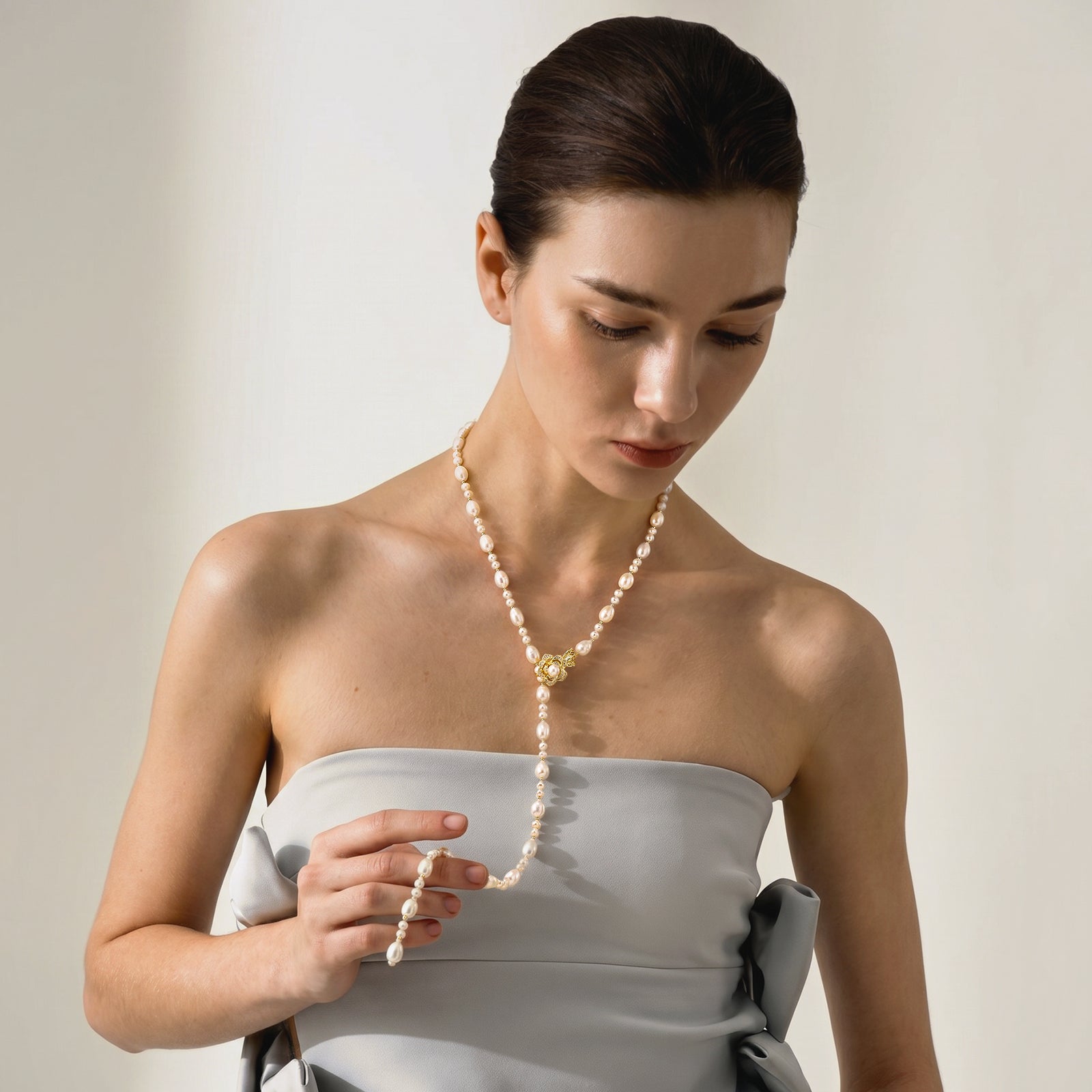 Adjustable Baroque Pearl Necklace