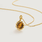 Caramel Coffee Tiger’s Eye Necklace