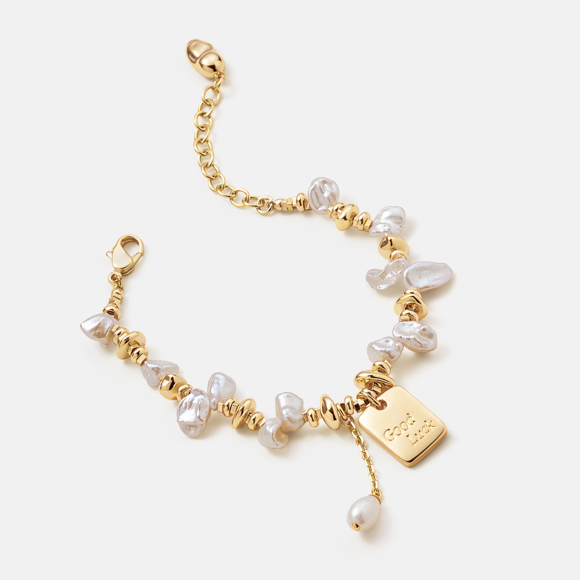 Good Luck Keshi Pearl Bracelet