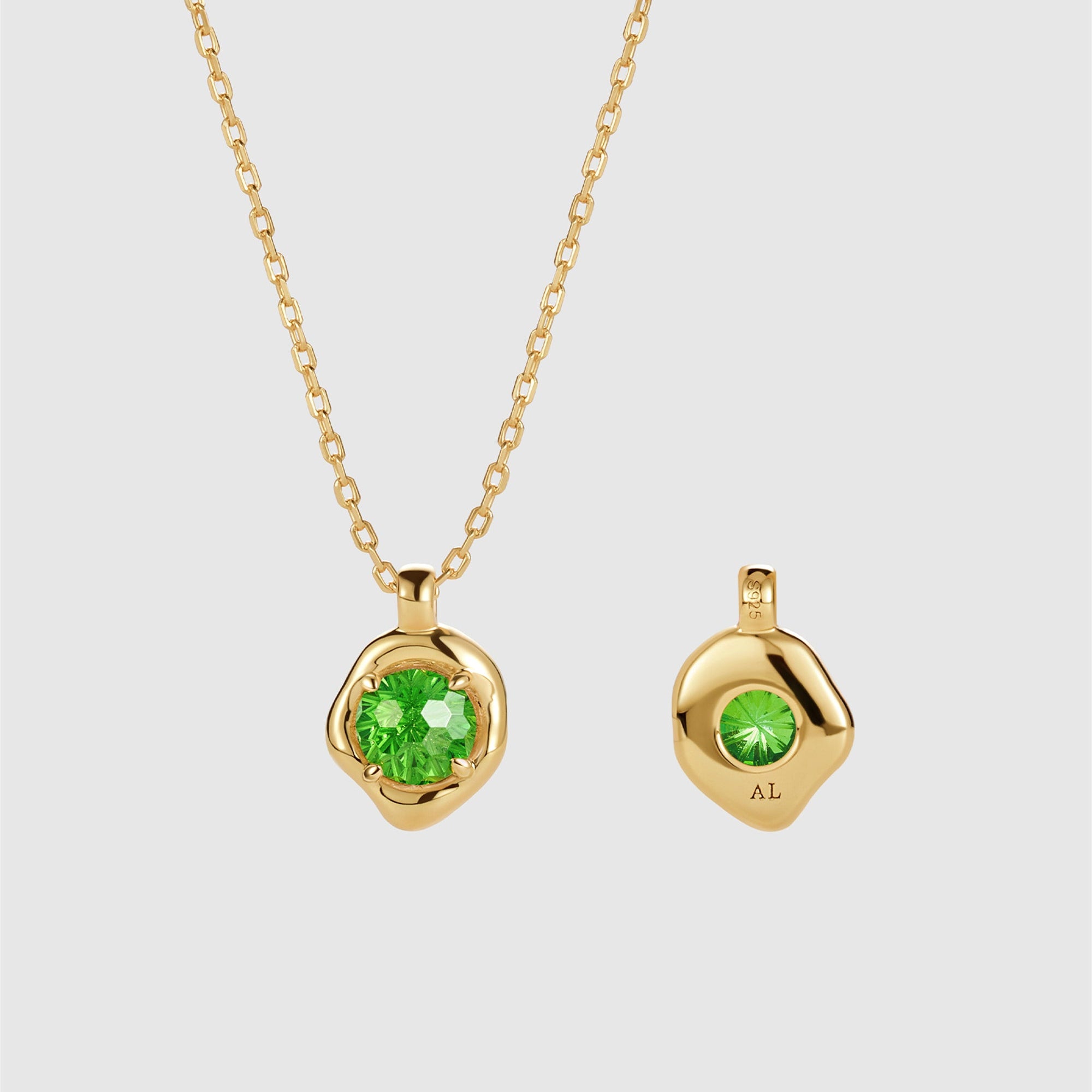 Fireworks Cut Zircon Necklace