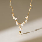 Floriography Keshi Pearl Branch Necklace