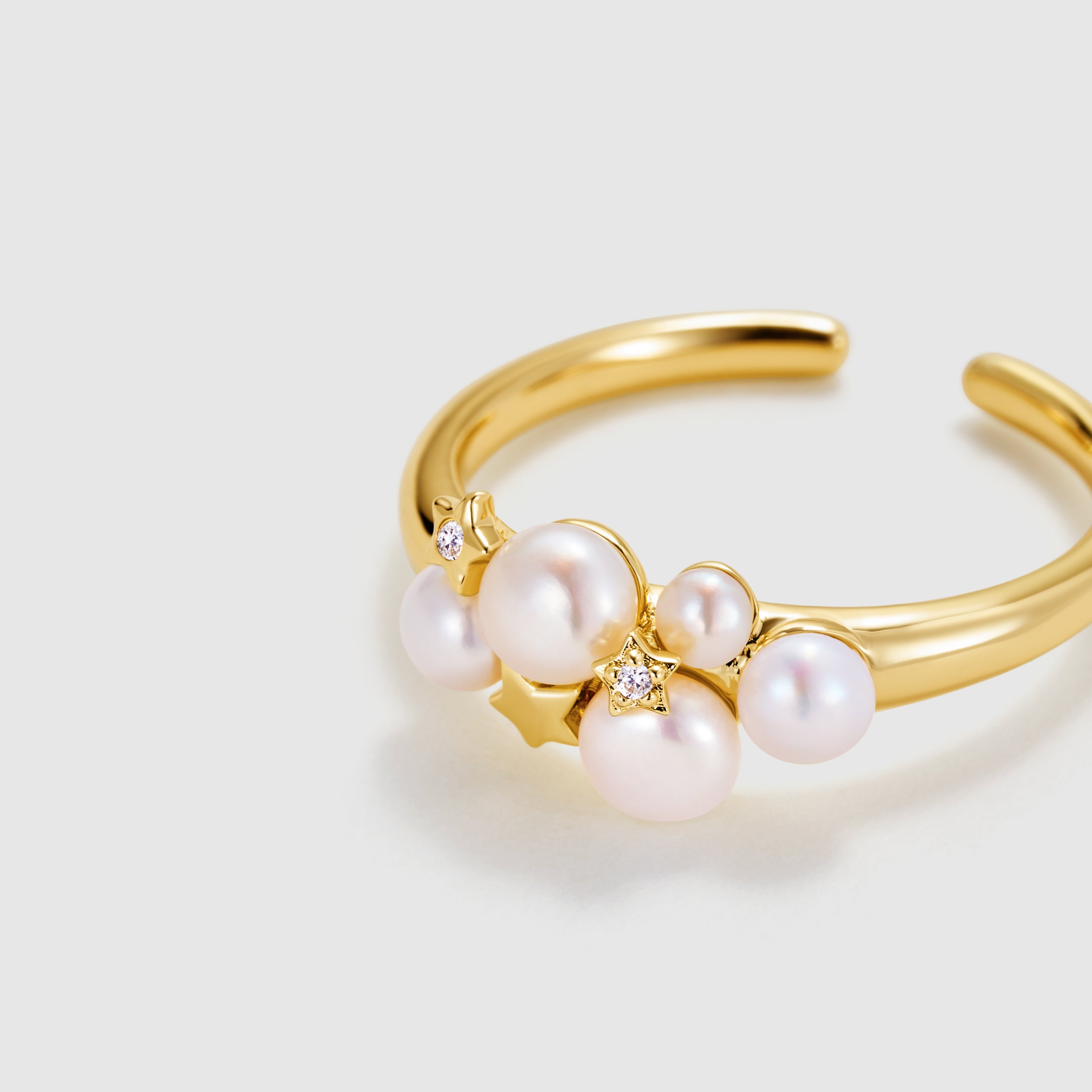 Starlight Pearl Bubble Ring
