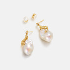 Cat Baroque Pearl Earrings