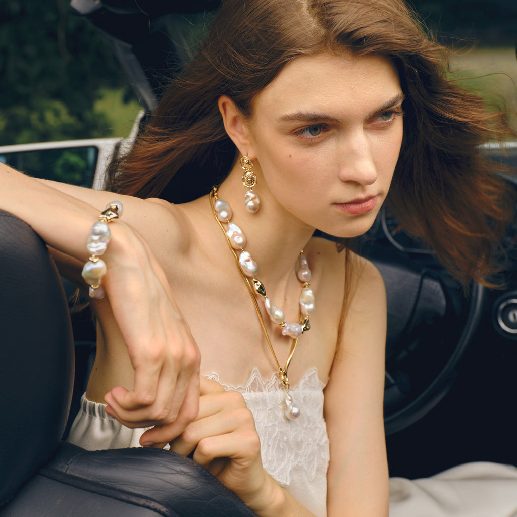 Sea Breeze Baroque Pearl Necklace
