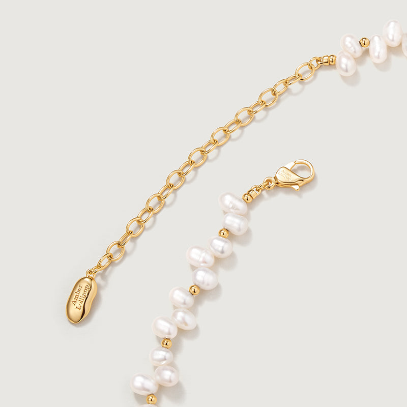 Lucky Heart Pearl Necklace