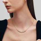 L’Essence Layered Pearl & Crystal Necklace