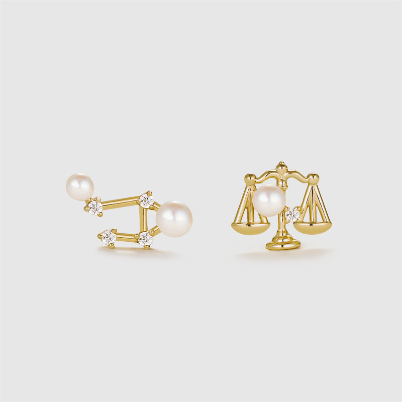 Zodiac Pearl Earrings