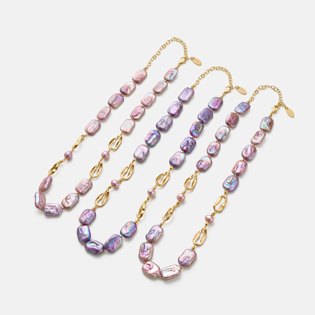 Sea Treasure Baroque Pearl Collar Necklace