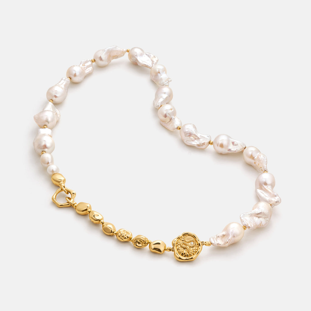 Aurora Baroque Pearl Necklace