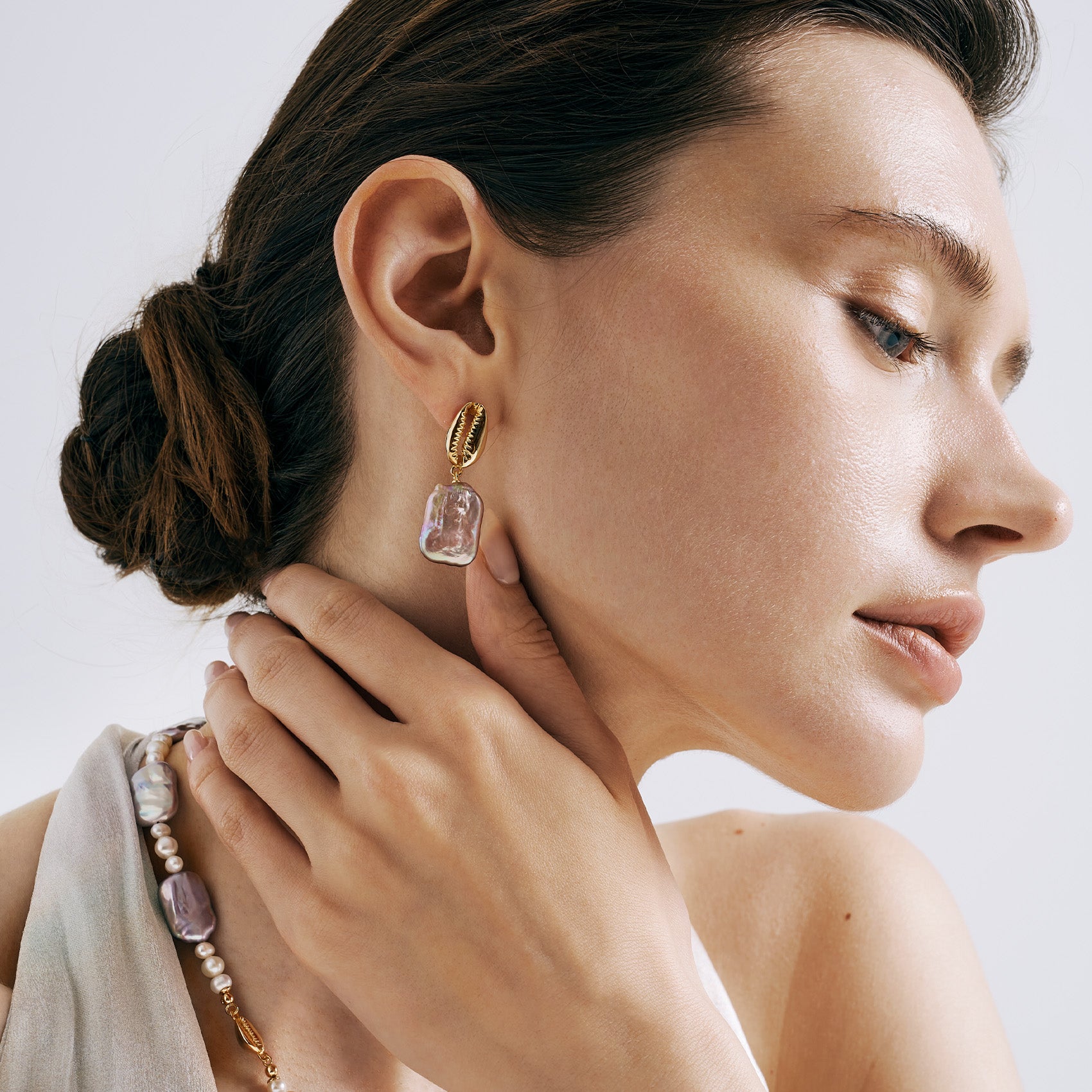 Sea Treasure Baroque Pearl Earrings