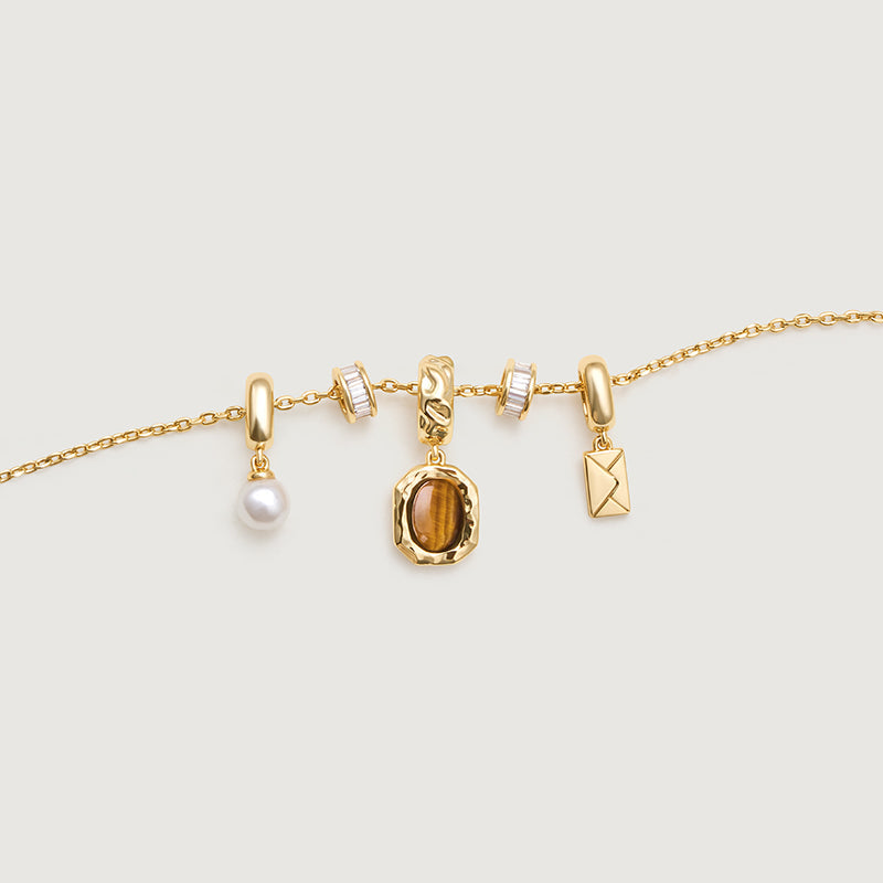 Tiger’s Eye Charm Necklace