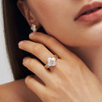 Lucky Clover Pearl Statement Ring